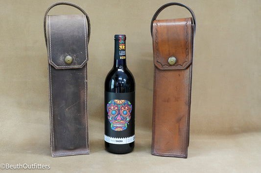 Leather Wine bottle tote