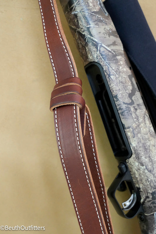 Leather rifle sling